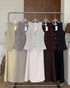 Two Piece Sleeveless Waist Coat Style With A Line Skirt